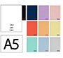 Cuaderno espiral liderpapel a5 wonder tapa plastico 80h 90gr liso colores surtidos
