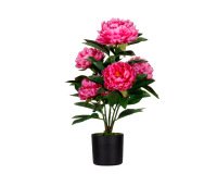 Flor artificial paperflow peonia rosa 55 cm