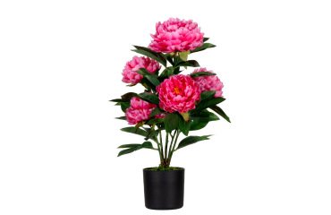 Flor artificial paperflow peonia rosa 55 cm