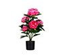 Flor artificial paperflow peonia rosa 55 cm