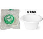Cuenco de plastico reutilizable campisol 250 ml paquete de 12 unidades