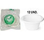 Cuenco de plastico reutilizable campisol 250 ml paquete de 12 unidades