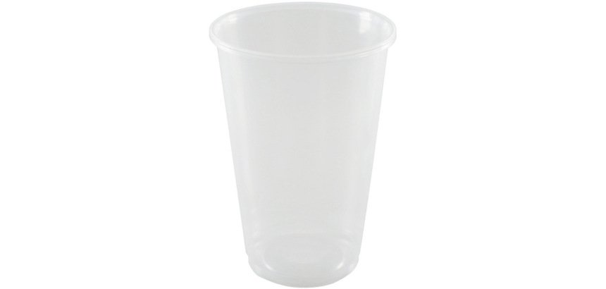 Vaso de plastico reutilizable transparente 550 ml paquete de 10 unidades