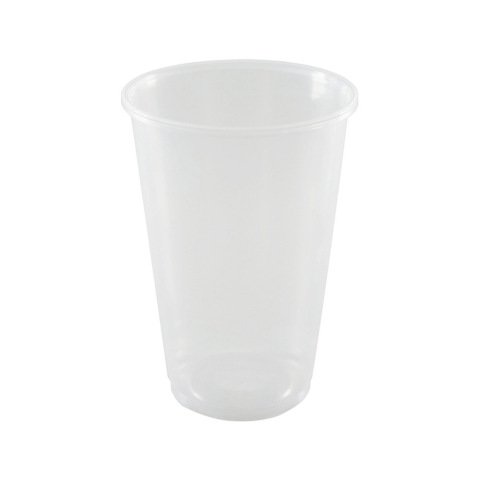 Vaso de plastico reutilizable transparente 550 ml paquete de 10 unidades