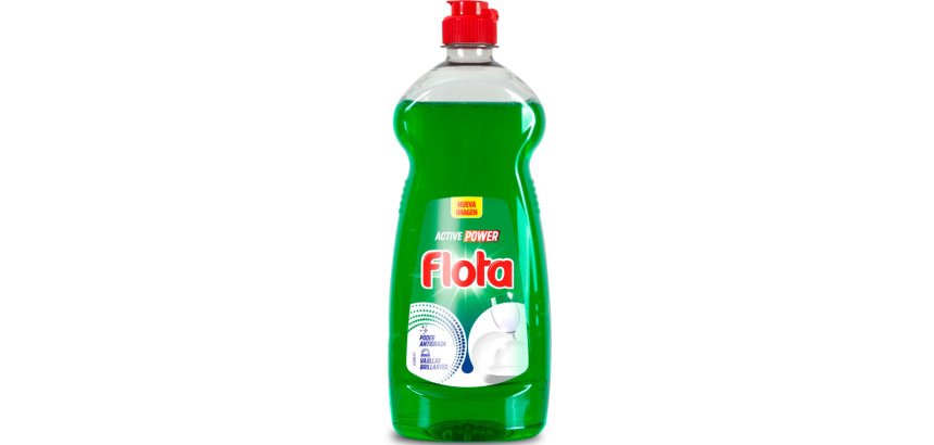 Lavavajillas flota active power verde botella de 750 ml
