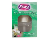 Ambientador electrico splash flores blancas recambio 25 ml