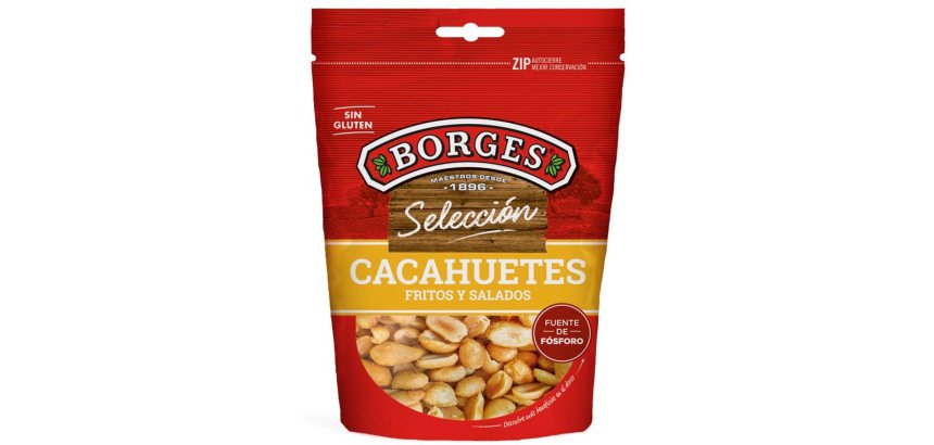 Cacahuete borges frito/salado bolsa de 100 g