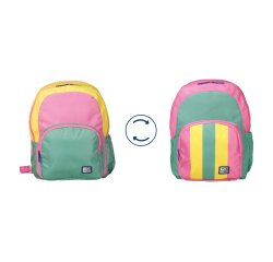 Mochila oxford reversible bubblegum 130x300x385 mm