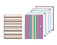 Cuaderno espiral oxford europeanbook 4 tapa extradura din a5+ 120 hojas cuadro 5 mm