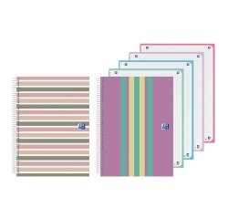 Cuaderno espiral oxford europeanbook 4 tapa extradura din a5+ 120 hojas cuadro 5 mm