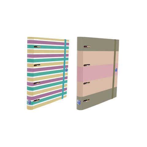 Carpeta 4 anillas oxford europeanbinder tapa extradura din a4 + recambio 120 hojas cuadro 5 mm