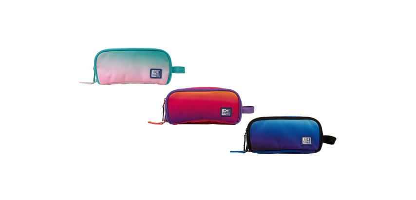 Estuche portatodo oxford kangoo gradient surtidos tres cremalleras 80x100x220 mm