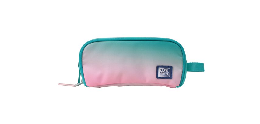 Estuche portatodo oxford kangoo gradient ocean tres cremalleras 80x100x220 mm