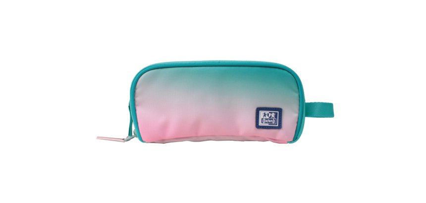 Estuche portatodo oxford kangoo gradient ocean tres cremalleras 80x100x220 mm