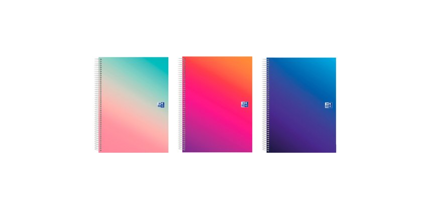 Cuaderno espiral oxford europeanbook 5 tapa extradura din a4+ 120 hojas horizontal kangoo gradient