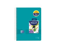 Cuaderno espiral oxford europeanbook 8 tapa polipropileno live&go din a4+ 120h cuadro 5 mm + pack 4 rot