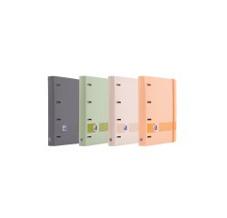 Carpeta 4 anillas oxford europeanbinder tapa extradura din a4 + recambio 120h cuadro 5 mm boreal + indices