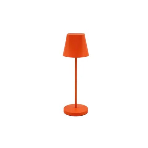 Lampara de escritorio unilux 13w 150lm recargable autonomia 6 horas naranja