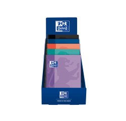 Cuaderno espiral oxford europeanbook 1 school tapa plastico din a4+ 80h cuadro 5 mm exp. sobremesa 25 unidades