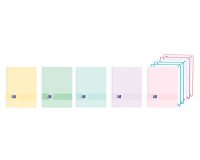 Cuaderno espiral oxford europeanbook 5 live&go tapa plastico din a4+ 120 hojas cuadro 5 mm colores pastel