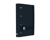 Archivador oxford eurobinder+ live&go polyfoam din a4+ 120 hojas horizontal color negro