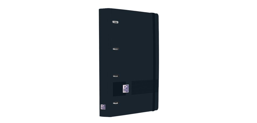 Archivador oxford eurobinder+ live&go polyfoam din a4+ 120 hojas horizontal color negro