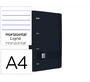 Archivador oxford eurobinder+ live&go polyfoam din a4+ 120 hojas horizontal color negro