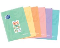 Libreta escolar oxford easybook tapa plastico din a5 48 hojas horizontal colores pastel surtidos