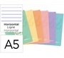 Libreta escolar oxford easybook tapa plastico din a5 48 hojas horizontal colores pastel surtidos