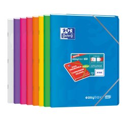 Libreta escolar oxford easybook tapa plastico din a4+ 48 hojas horizontal colores surtidos