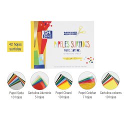 Bloc trabajos manuales oxford din a4 multiple 42 hojas colores surtidos