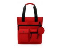 Mochila antartik bolso flip bag con acolchado para portatil 15\" burdeos 400x120x390 mm
