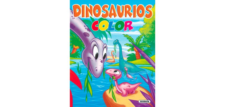 Cuaderno de colorear susaeta dinosaurios 16 paginas 21,5x27 cm