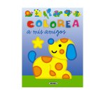 Cuaderno de colorear susaeta colorea a mis amigos 12 paginas 20x27 cm