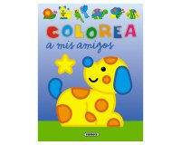 Cuaderno de colorear susaeta colorea a mis amigos 12 paginas 20x27 cm