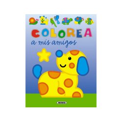 Cuaderno de colorear susaeta colorea a mis amigos 12 paginas 20x27 cm
