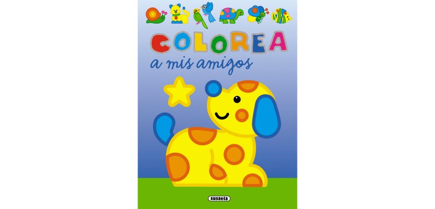 Cuaderno de colorear susaeta colorea a mis amigos 12 paginas 20x27 cm