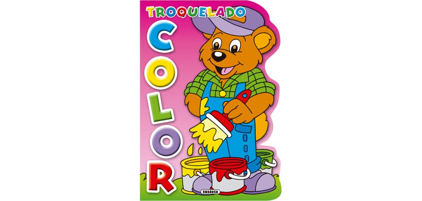 Cuaderno de colorear susaeta troquelado 16 paginas 20x28 cm