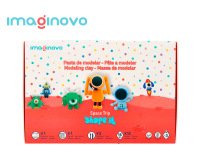 Pasta para modelar imaginovo de secado al aire set de 12 colores shape it space trip herramientas e instrucciones