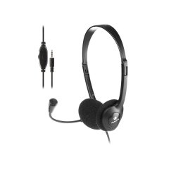 Auricular ngs headset ms103 max con microfono y control de volumen longitud cable 1,5 mt color negro