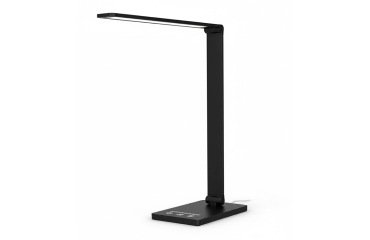 Lampara de escritorio q-connect vega led 10w 400 lm tactil 5 niveles de color brillo regulable color negro