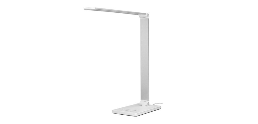 Lampara de escritorio q-connect vega led 10w 400 lm tactil 5 niveles de color brillo regulable color blanco