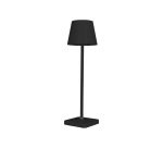 Lampara de escritorio q-connect nova led 2w 200 lm metalica tactil recargable usb-c color negro