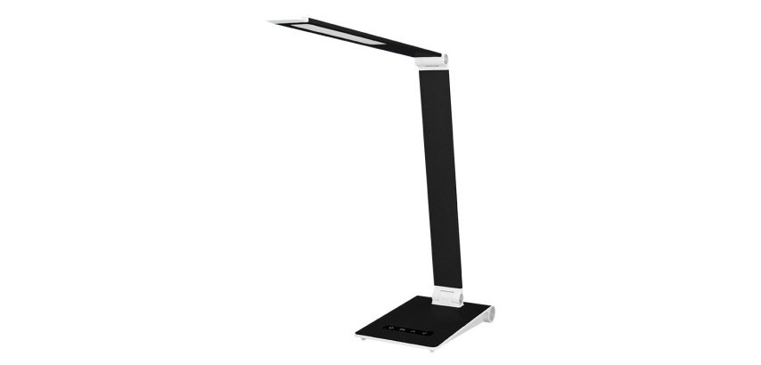 Lampara de escritorio q-connect sirio led 13w 800 lmtactil 3 niveles de color brillo regulable color negro