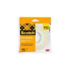 Cinta adhesiva scotch 508 transparente 33x19 mm facil de cortar encelofada individual