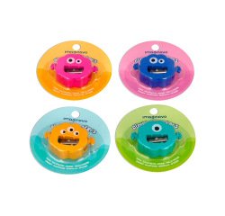 Goma de borrar imaginovo erase it monstruo con sacapuntas colores surtidos