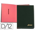 Portafirmas pardo 0874 12 departamentos color negro