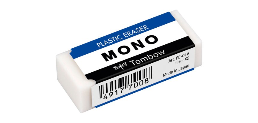 Goma de borrar tombow pvc mono tamaño xs
