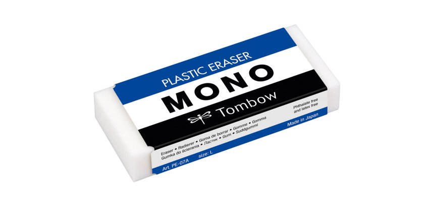 Goma de borrar tombow pvc mono tamaño l