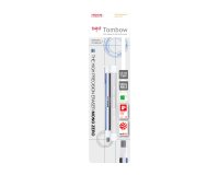 Portagomas tombow mono zero con clip goma rectangular 2,5mm x 5mm+ 2 recambios